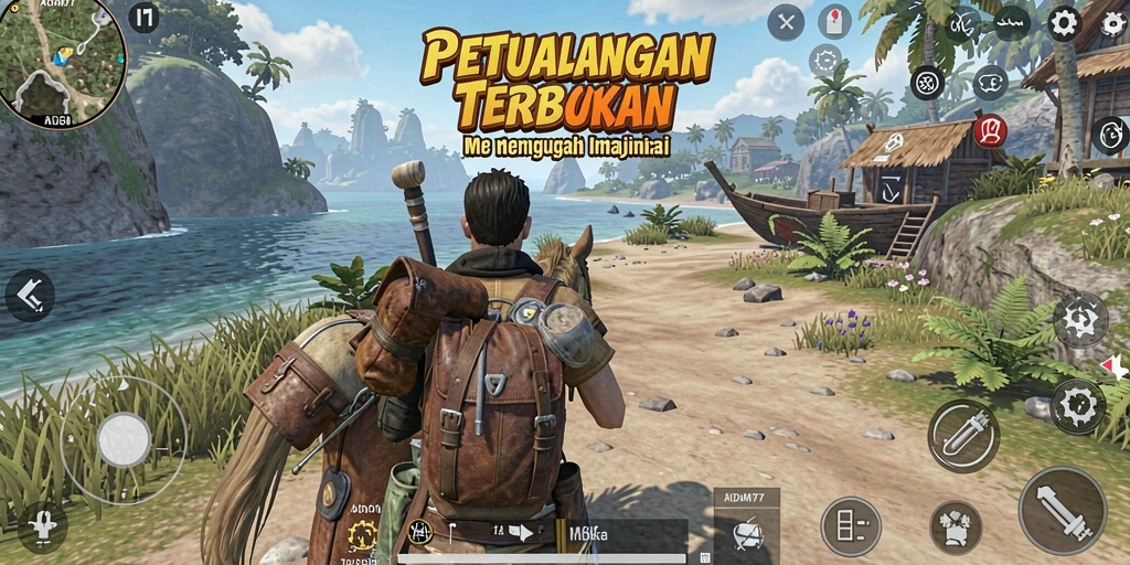 Screenshot ADAM77 menampilkan momen epic dalam gameplay Open World.