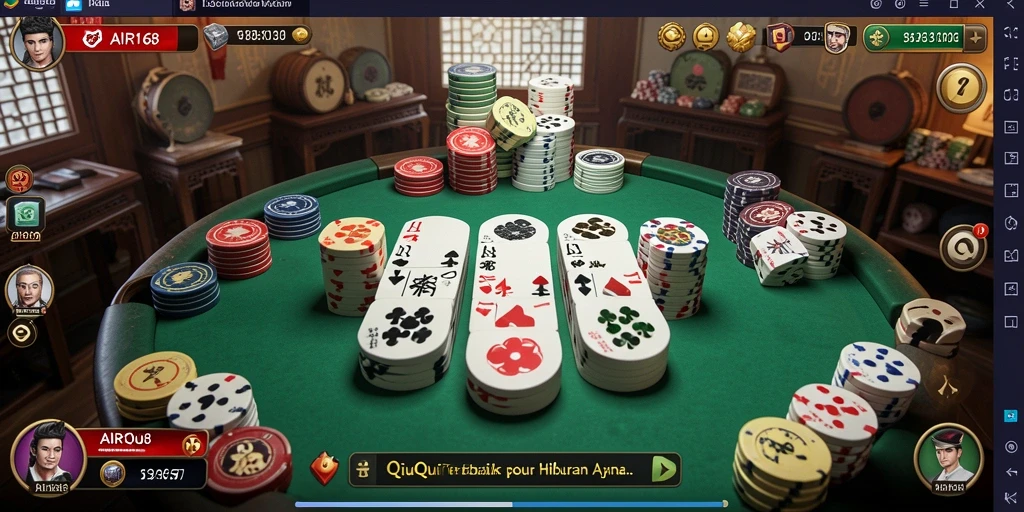Tampilan gameplay QiuQiu di AIR168 yang menarik.