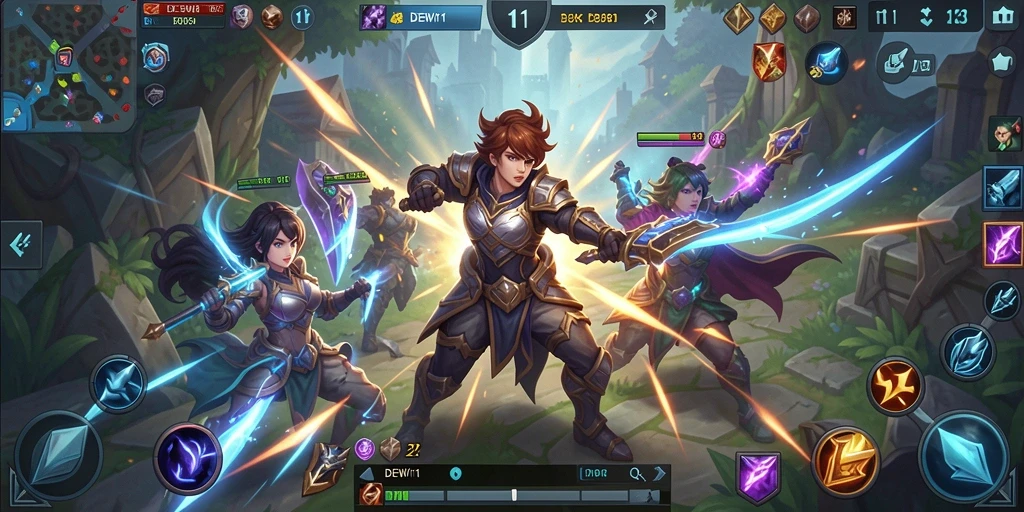 Tampilan gameplay seru yang mendebarkan dan penuh strategi.