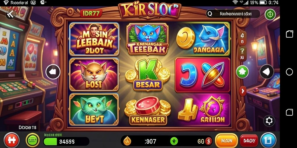 Screenshot gameplay menarik dari IDR77 yang penuh aksi slot.