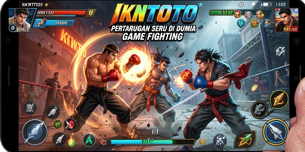 Tangkapan layar gameplay IKNTOTO dengan pertarungan epik yang menegangkan.