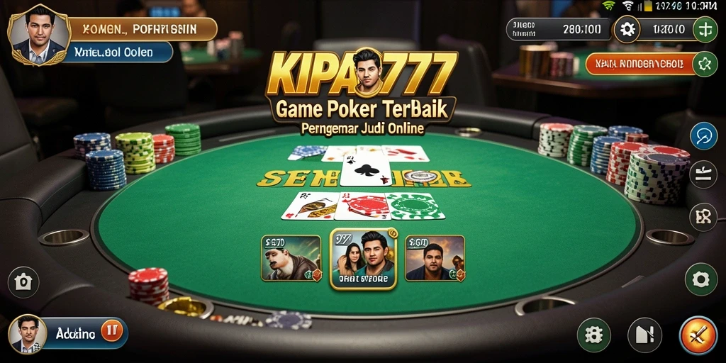 Tampilan gameplay KIPAS777 yang menarik dengan elemen poker.