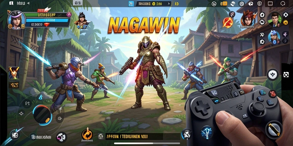 Tampilan antarmuka utama NAGAWIN yang ramah pengguna.