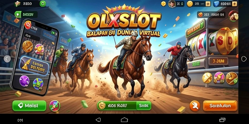 Gambaran aksi balapan seru dalam game OLXSLOT.