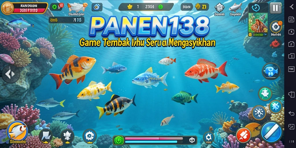 Screenshot gameplay PANEN138 yang menampilkan aksi menembak ikan yang seru.