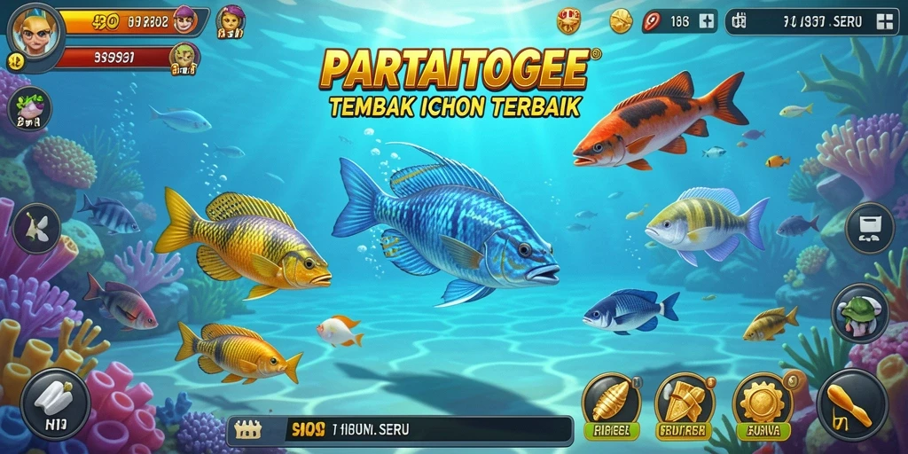 Tangkapan layar dari gameplay seru di PARTAITOGEL menembak ikan.