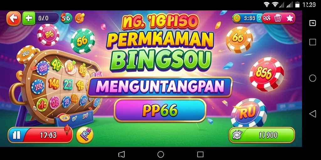Screenshot gameplay RP66 menampilkan suasana Bingo yang seru.