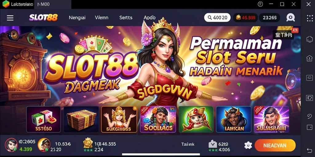 Tampilan menarik dan seru dalam gameplay SLOT88.