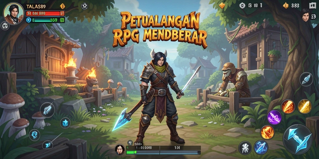 Tampilan gameplay TALAS89 yang memukau di dunia RPG.