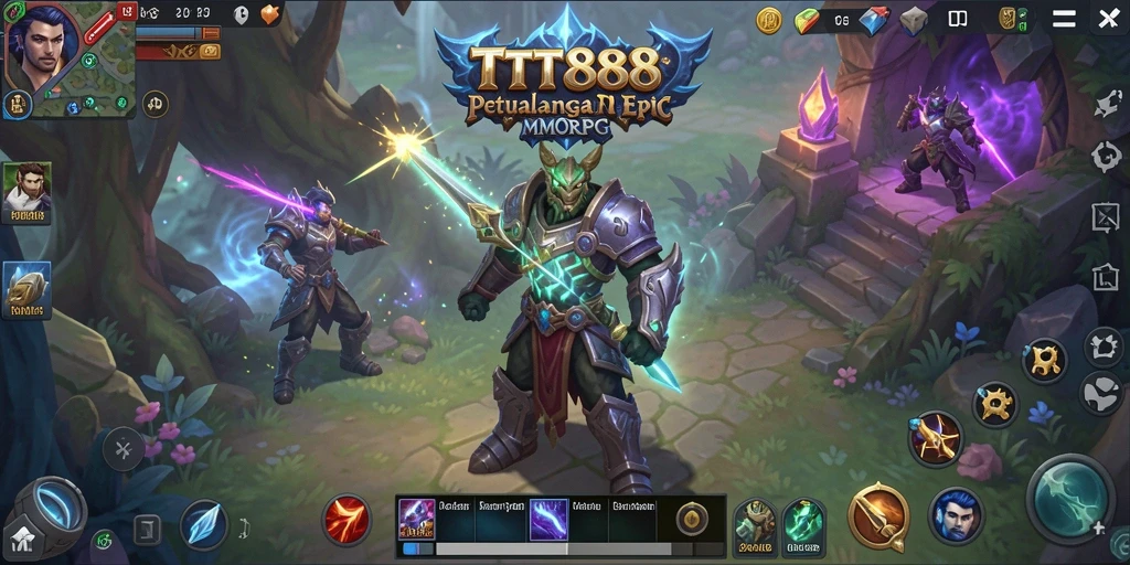 Gameplay seru TTT888 dalam dunia MMORPG yang luas.